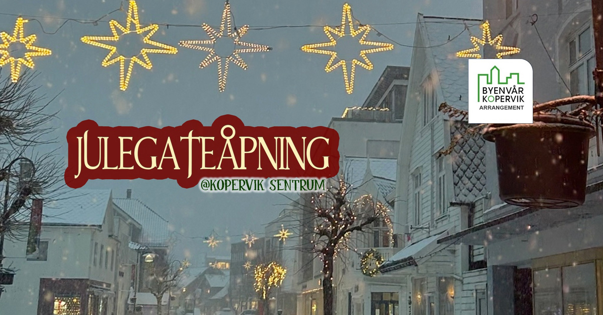 julegatåpning